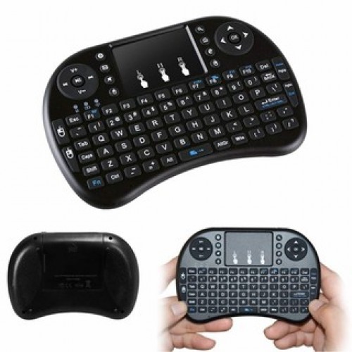 Air Mouse Mini Keyboard Full Size Keypad Remote Control - Black