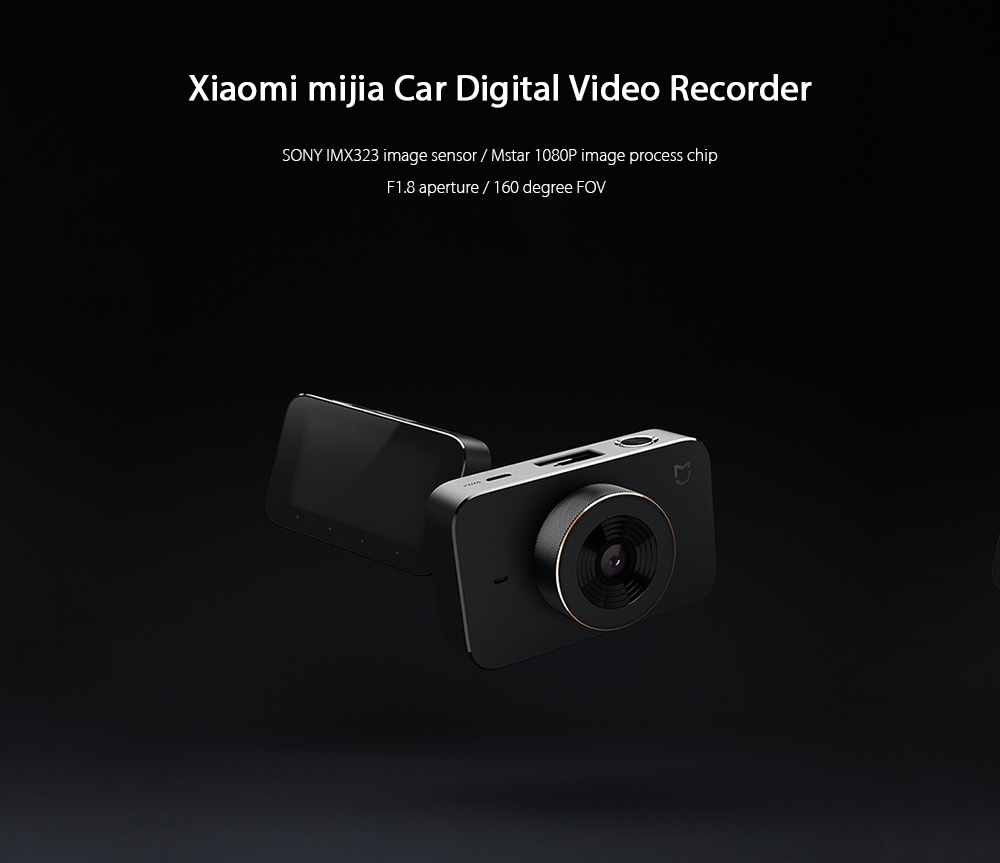 Xiaomi mijia 3.0 inch 1080P Car Digital Video Recorder with 160 Degree Wide Angle