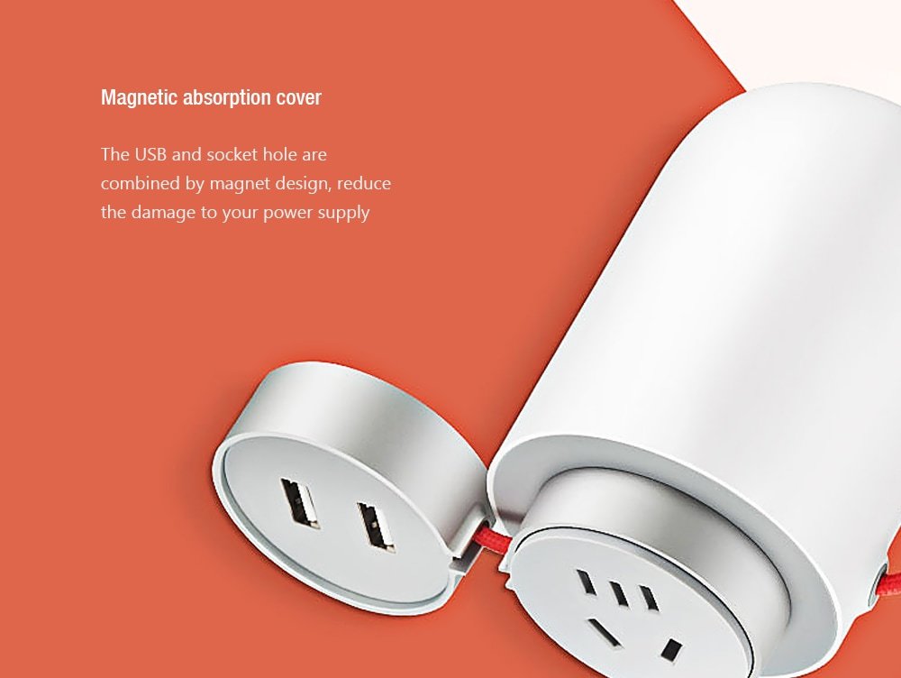 Xiaomi MiJia Power Inverter Adapter Muilti-functional Car Socket Charger DC 12V to AC 220V