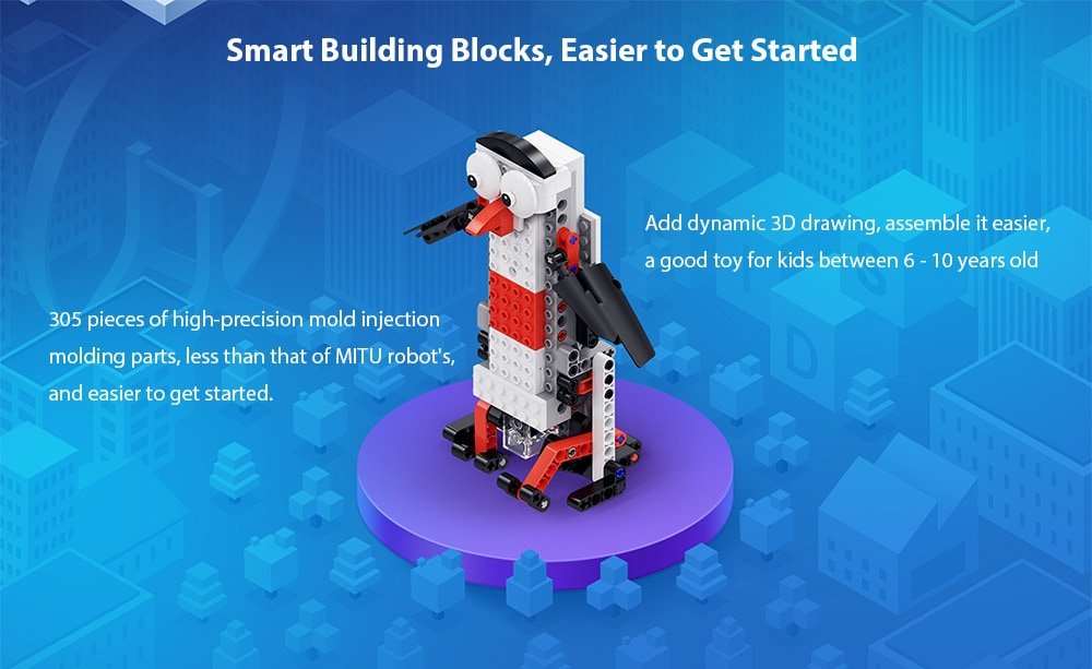Xiaomi MITU Smart Building Blocks Robot APP Control / Programming / Variety Models