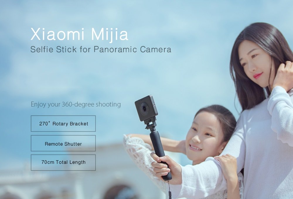Xiaomi Mijia Panoramic Camera Selfie Stick Remote Shutter Holeder